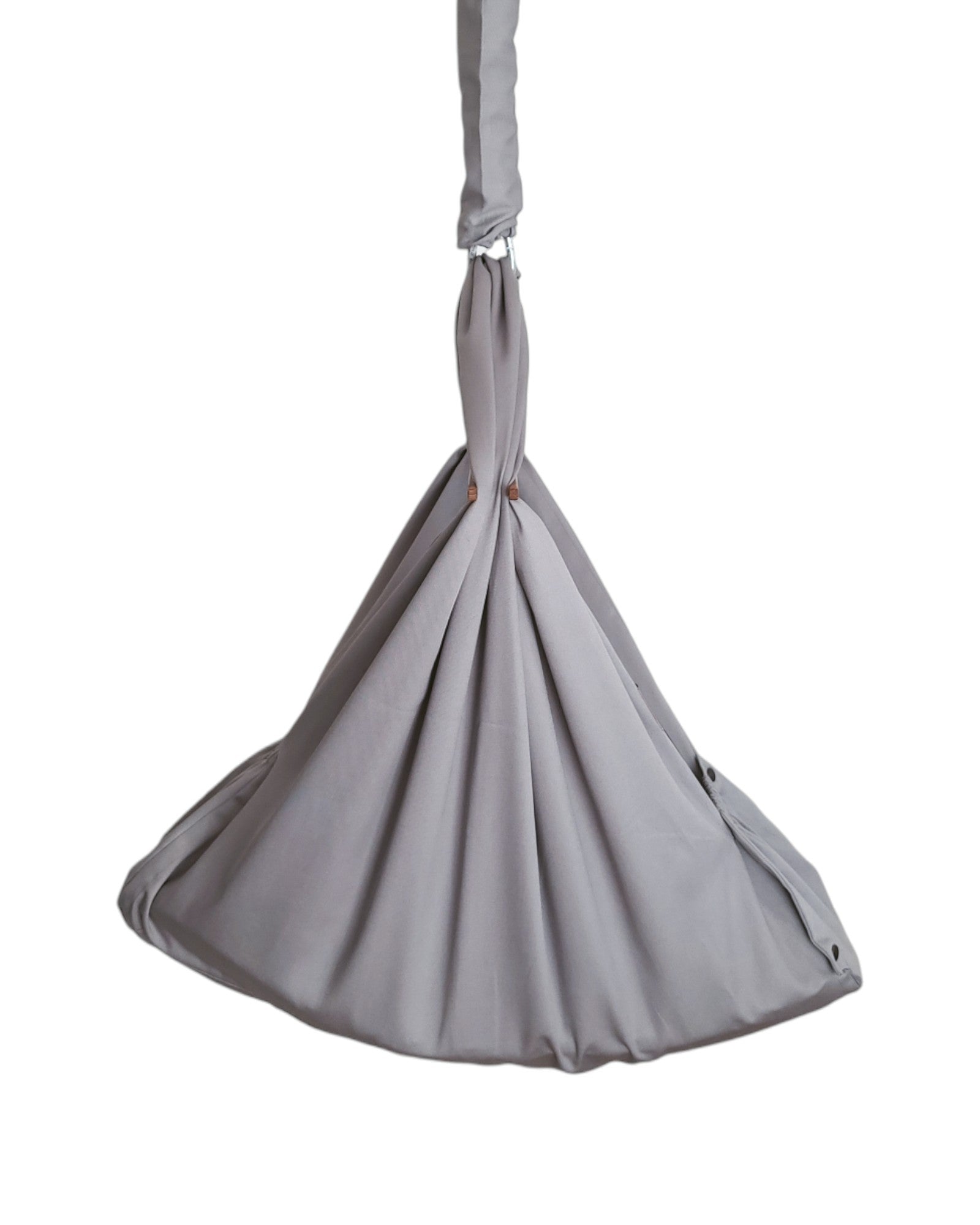 Homba baby závesné kolíska svetlosivá a Kovový stojan biely