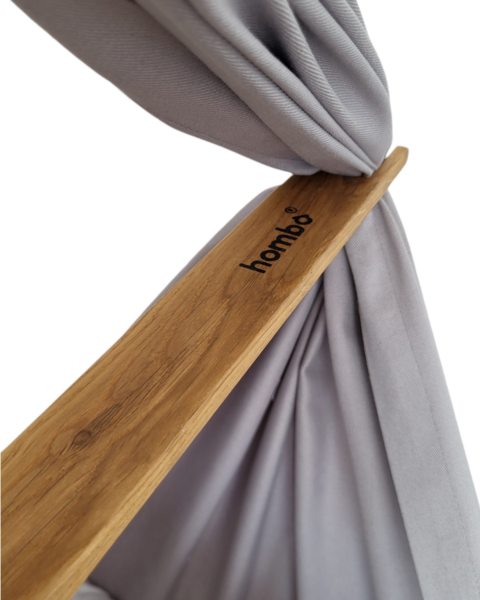 Homba baby závesné kolíska svetlosivá a Kovový stojan biely